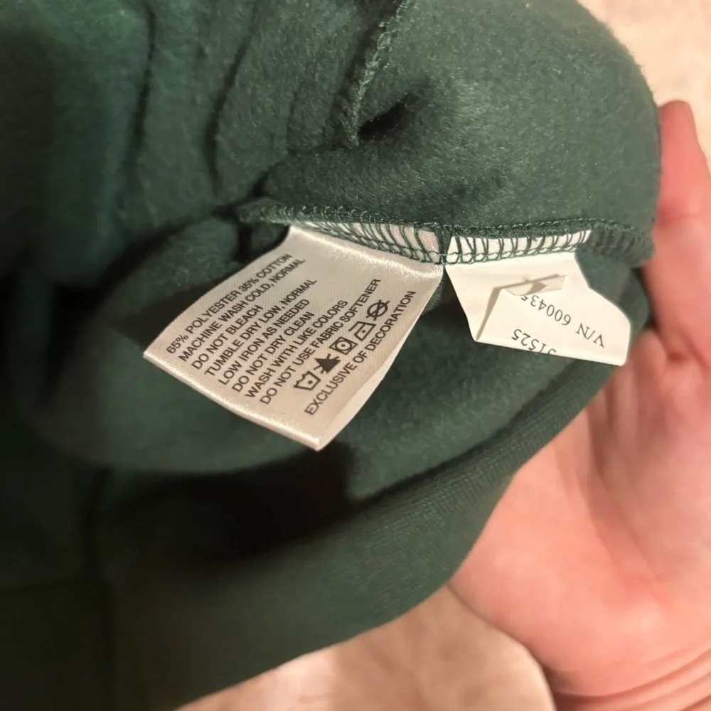 Irish Green Zip-Up Jacket XL Sweatshirt Clique Notre Dame Ireland